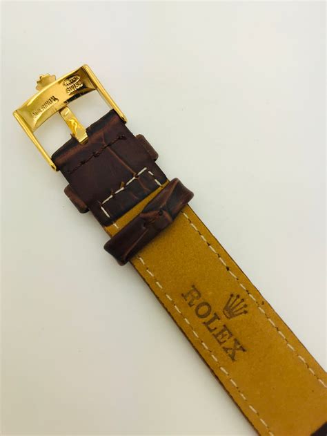 rolex original leather strap buckle|authentic rolex leather watch bands.